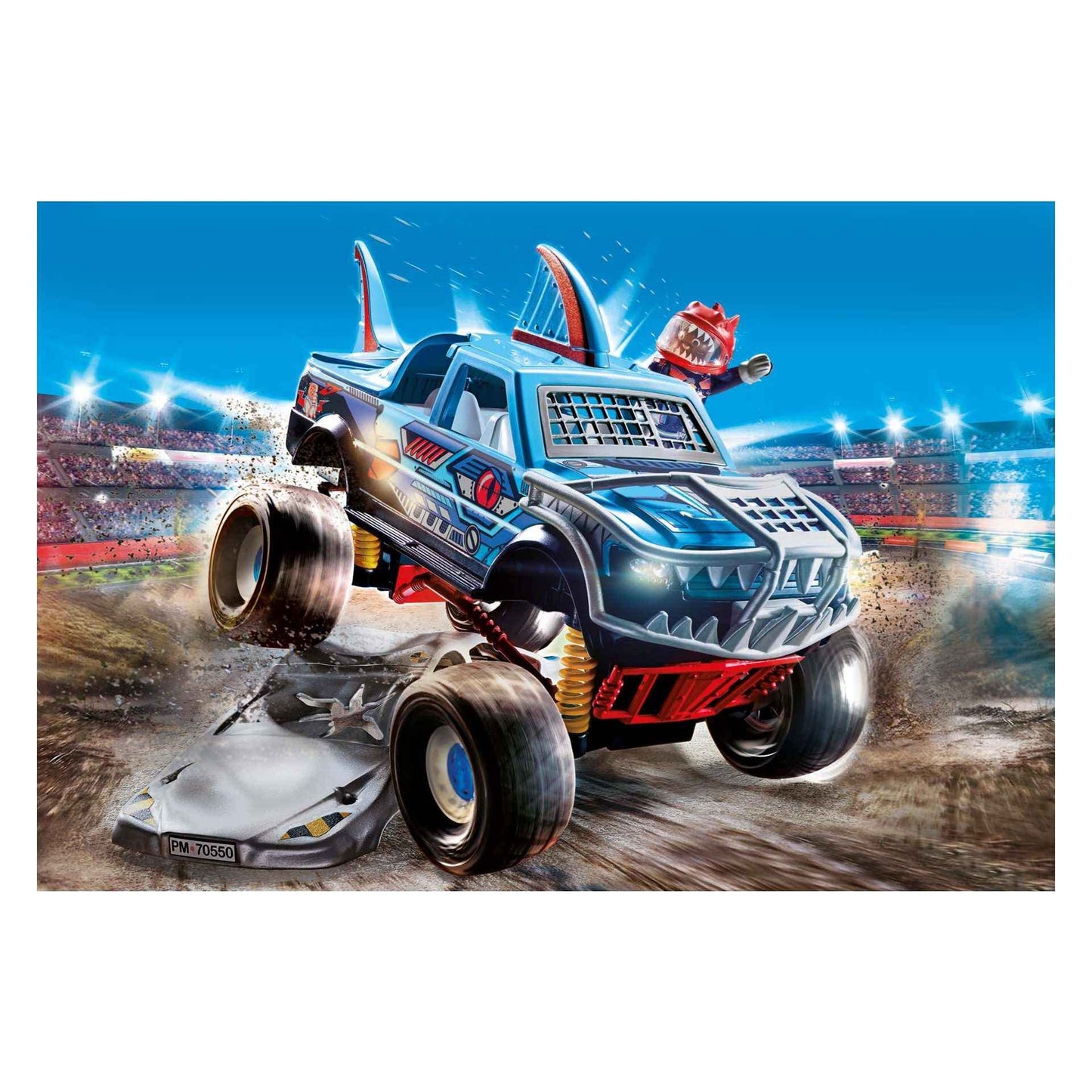 Playmobil Stunt Show Shark Monster Truck Toy