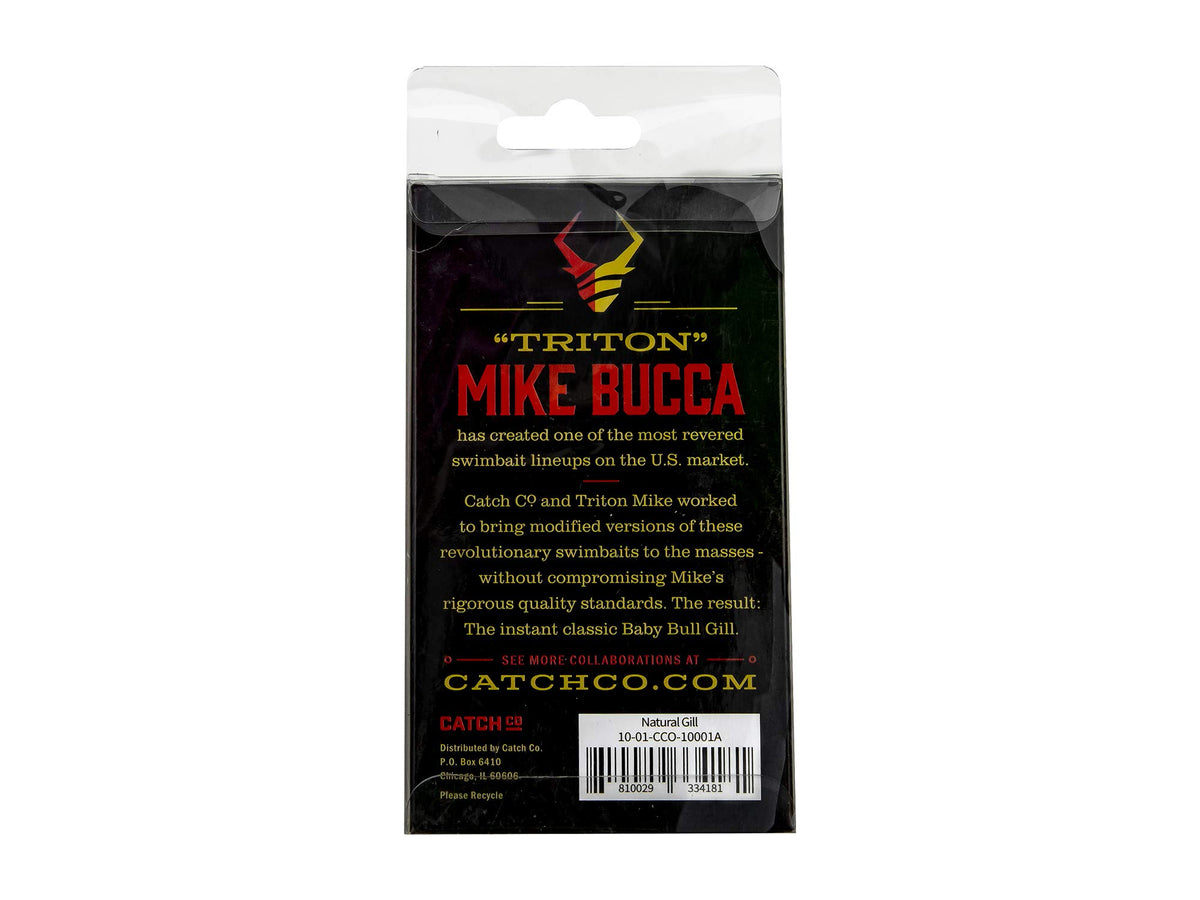 Catch Co Mike Bucca's Baby Bull Gill Swimbait 3.75" 3/4 oz Natural Gill