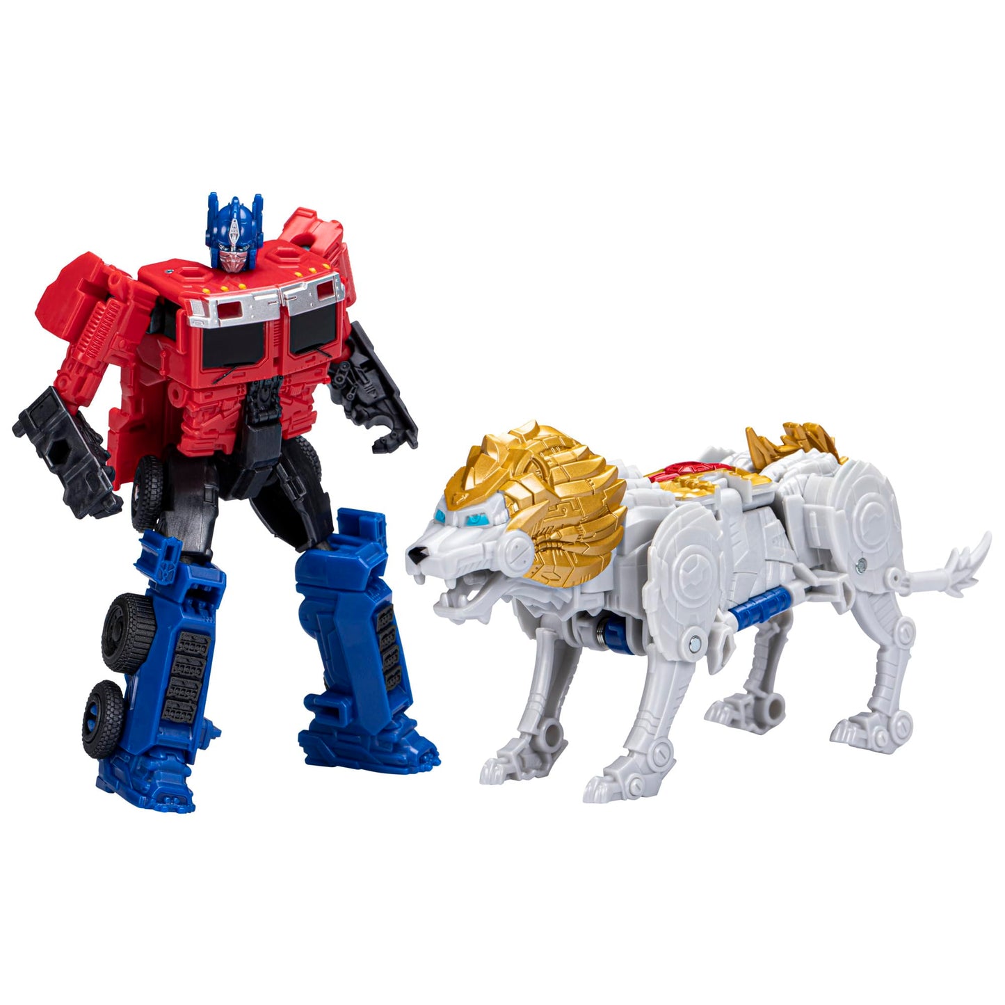 Transformers: Rise of The Beasts Movie, Beast Alliance, Beast Combiners 2-Pack Optimus Prime & Lionblade Toys, Ages 6 and Up, 5-inch