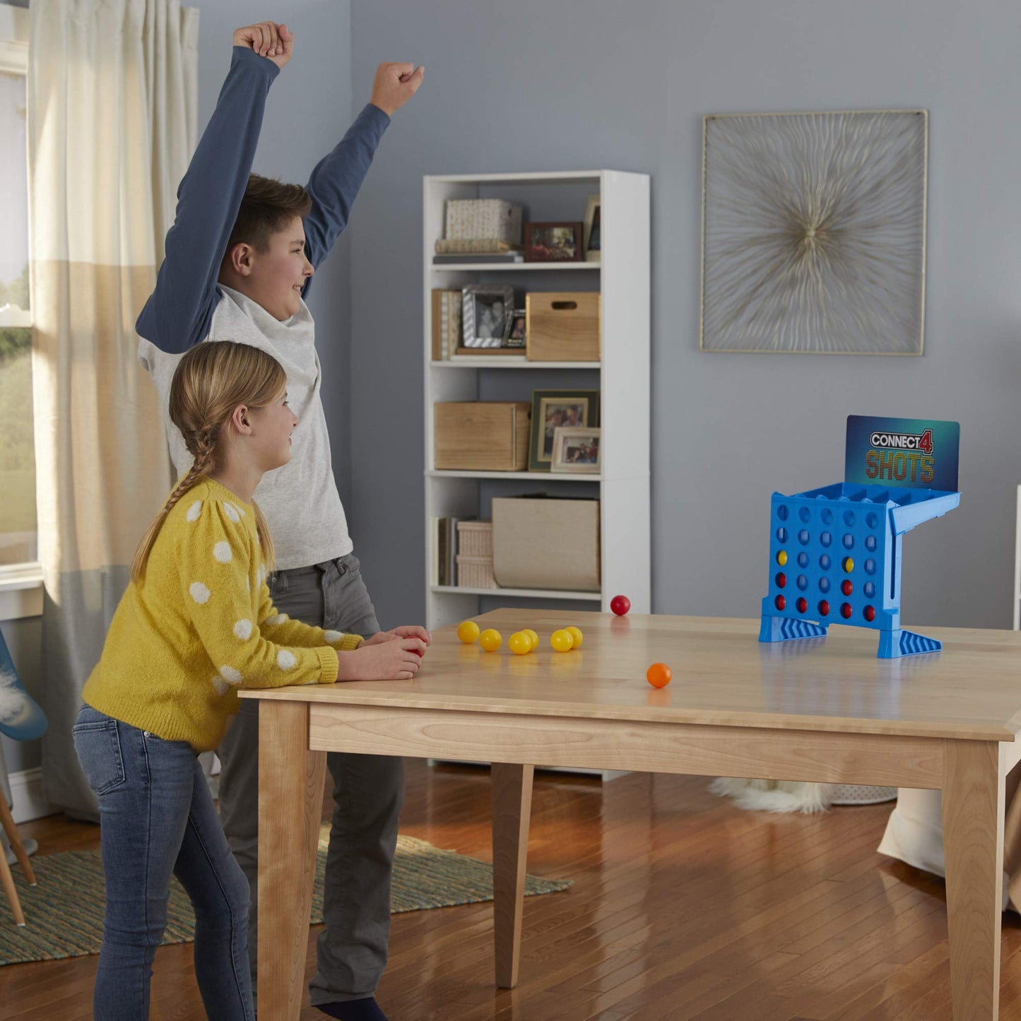 Hasbro Gaming Connect 4 Shots Board Game Activity for Kids Ages 8+, Active Games for Families, 2 Player Game