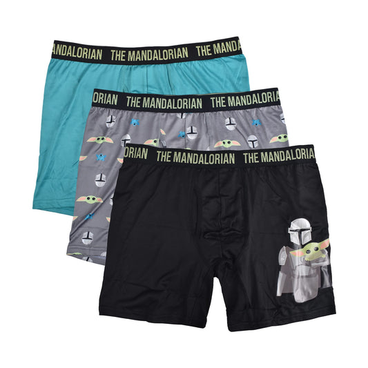Star Wars Mandalorian Men's Boxer Brief Underwear, Small