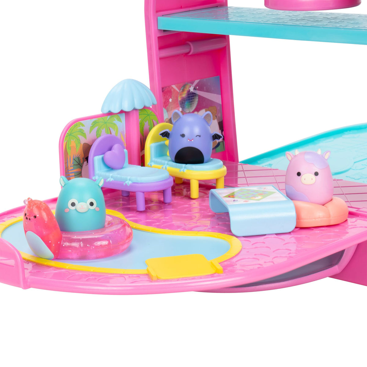 Squish-a-longs Party Pack On-The-Go Playset, Series 1, Three 1” Mini-Squish