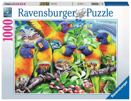 Ravensburger Land of The Lorikeet 1000 Piece Jigsaw Puzzle for Adults - 16815 - Every Piece is Unique, Softclick Technology Means Pieces Fit Together Perfectly