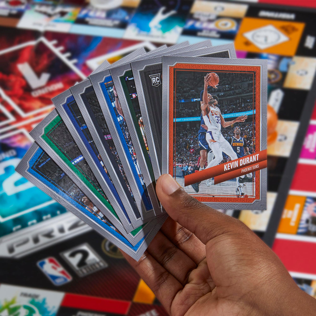 Monopoly Prizm: NBA 2nd Edition Board Game with 2023-24 Panini Trading Cards