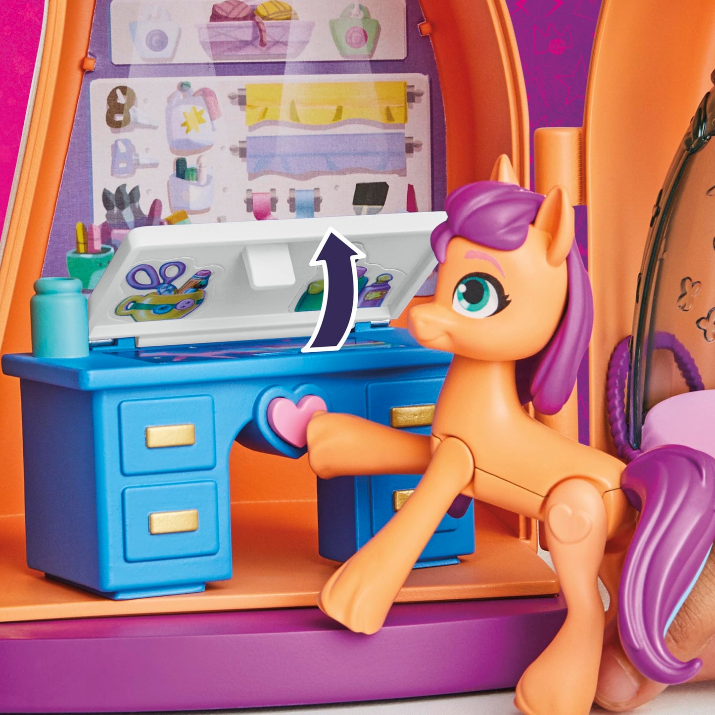 My Little Pony Toys, Sunny's Playset Reveal, 25-Inch-Tall Transforming Doll Playsets