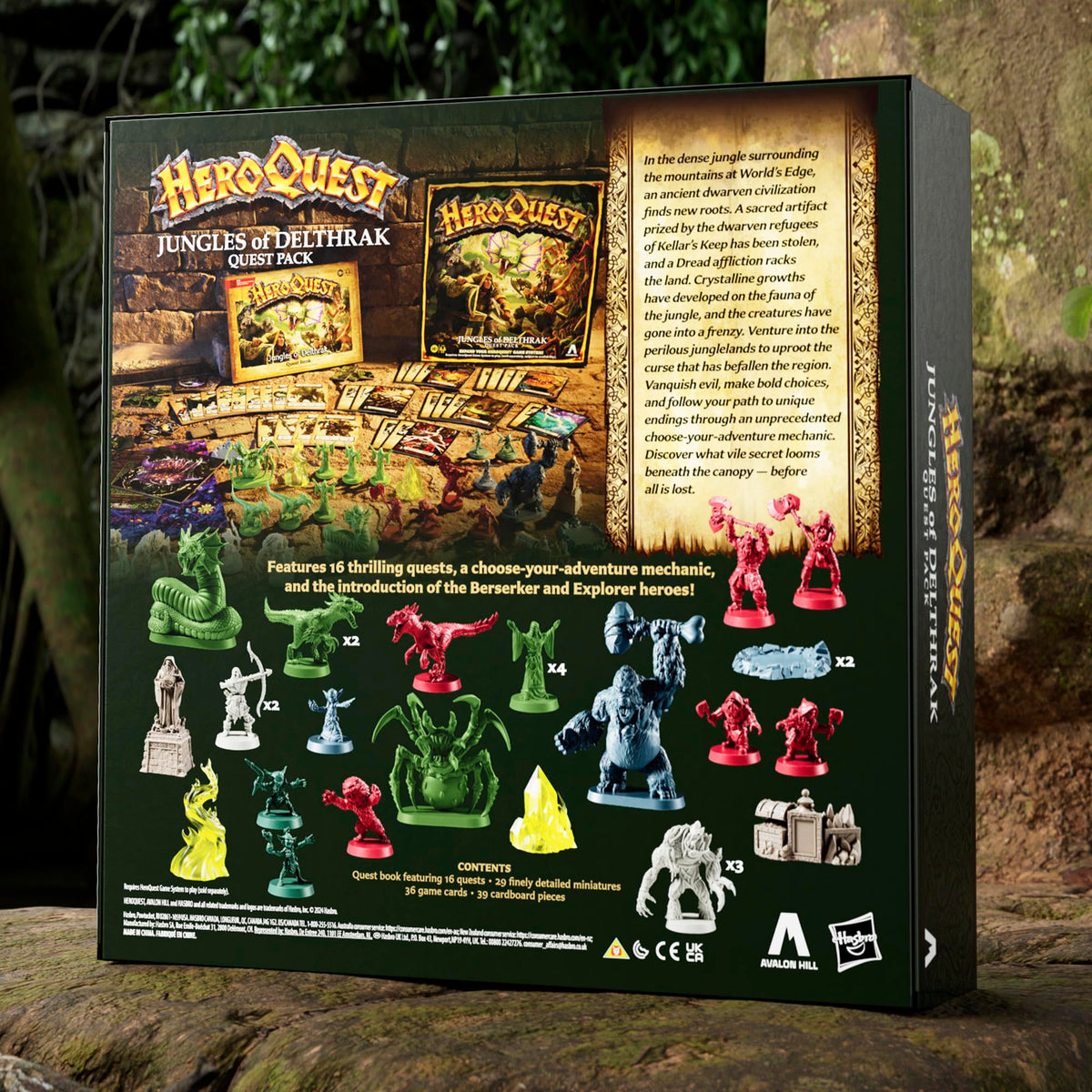 Avalon Hill HeroQuest Jungles of Delthrak Quest Pack | Requires HeroQuest Game