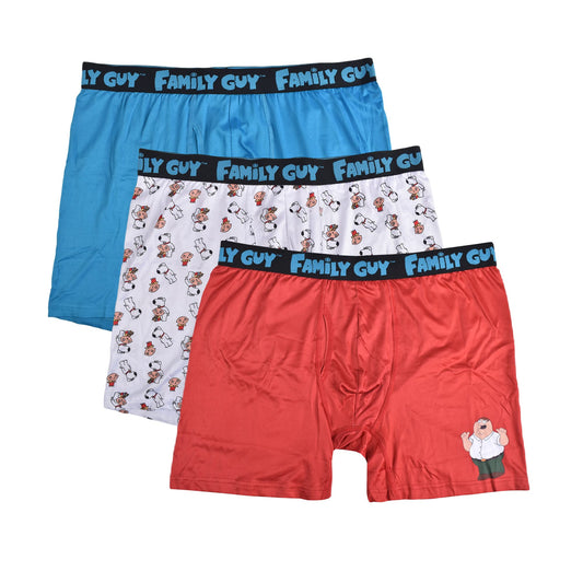 Family Guy Men's 3-pack Comfort Boxer Brief Underwear Medium