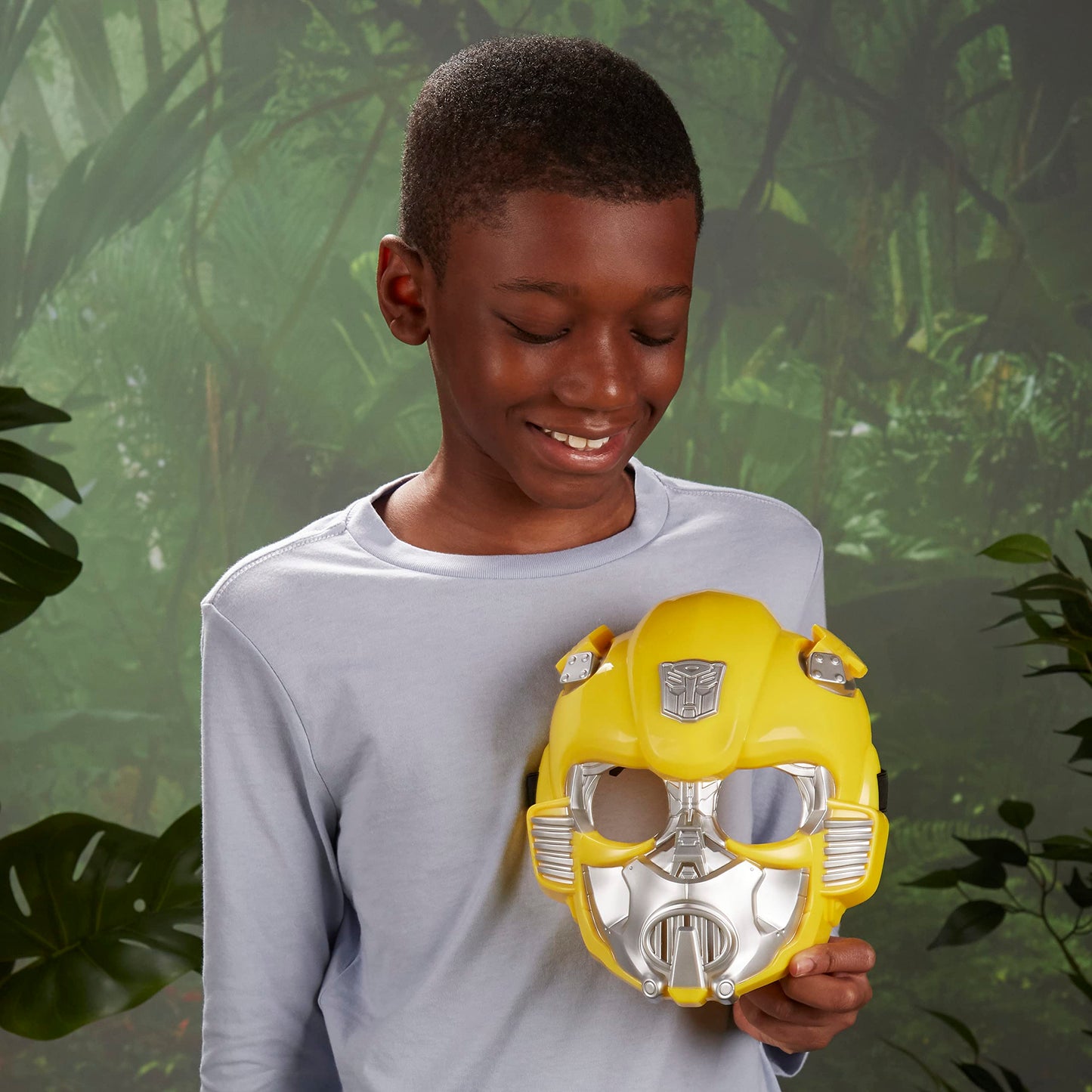 Transformers Toys Rise of the Beasts Movie Bumblebee Roleplay Costume Mask for Ages 5 and Up, 10-inch