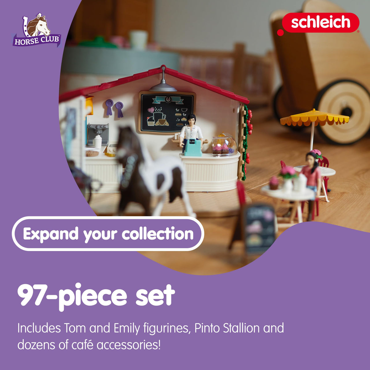 Schleich Horse Club Rider Café 97 Piece Playset