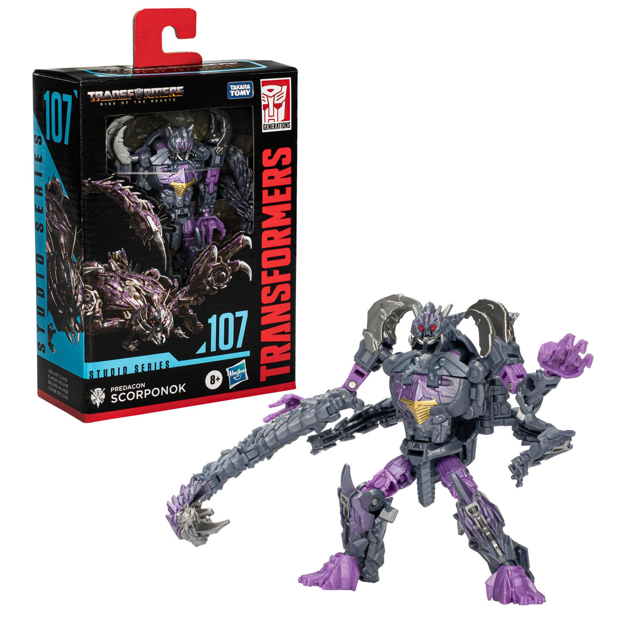 Transformers Studio Series 107 Predacon Scorponok Rise of the Beasts, 4.5-inch