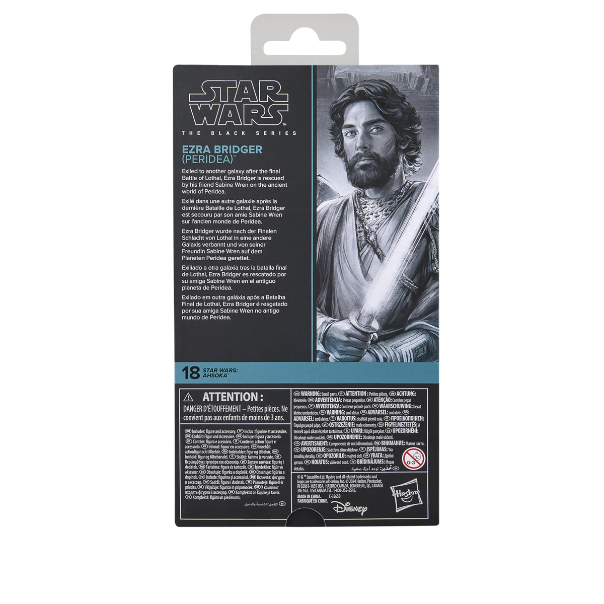 Star Wars The Black Series Ezra Bridger Peridea Ahsoka 6-inch Action Figure
