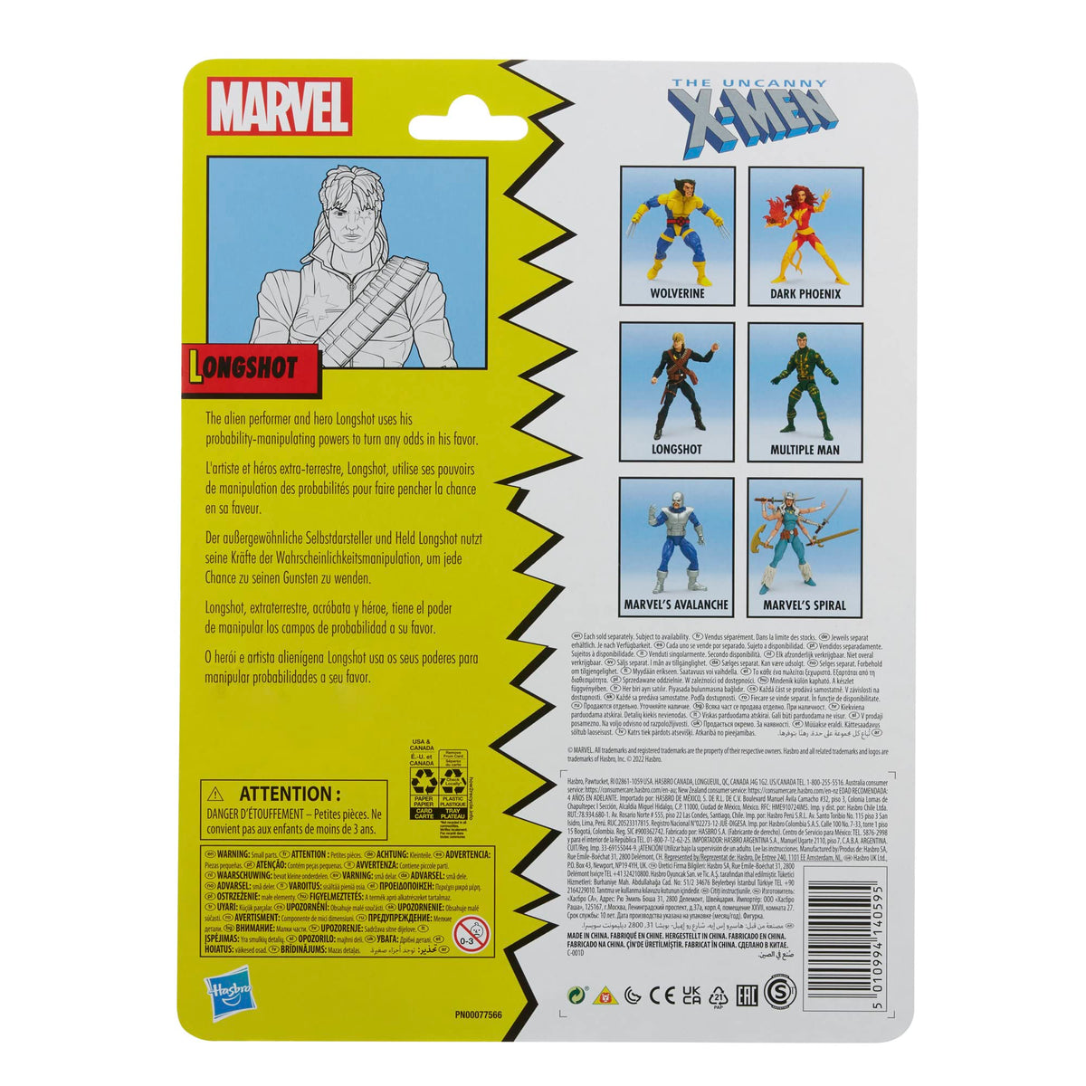 Marvel Legends Series X-Men Classic Longshot 6-inch Action Figure