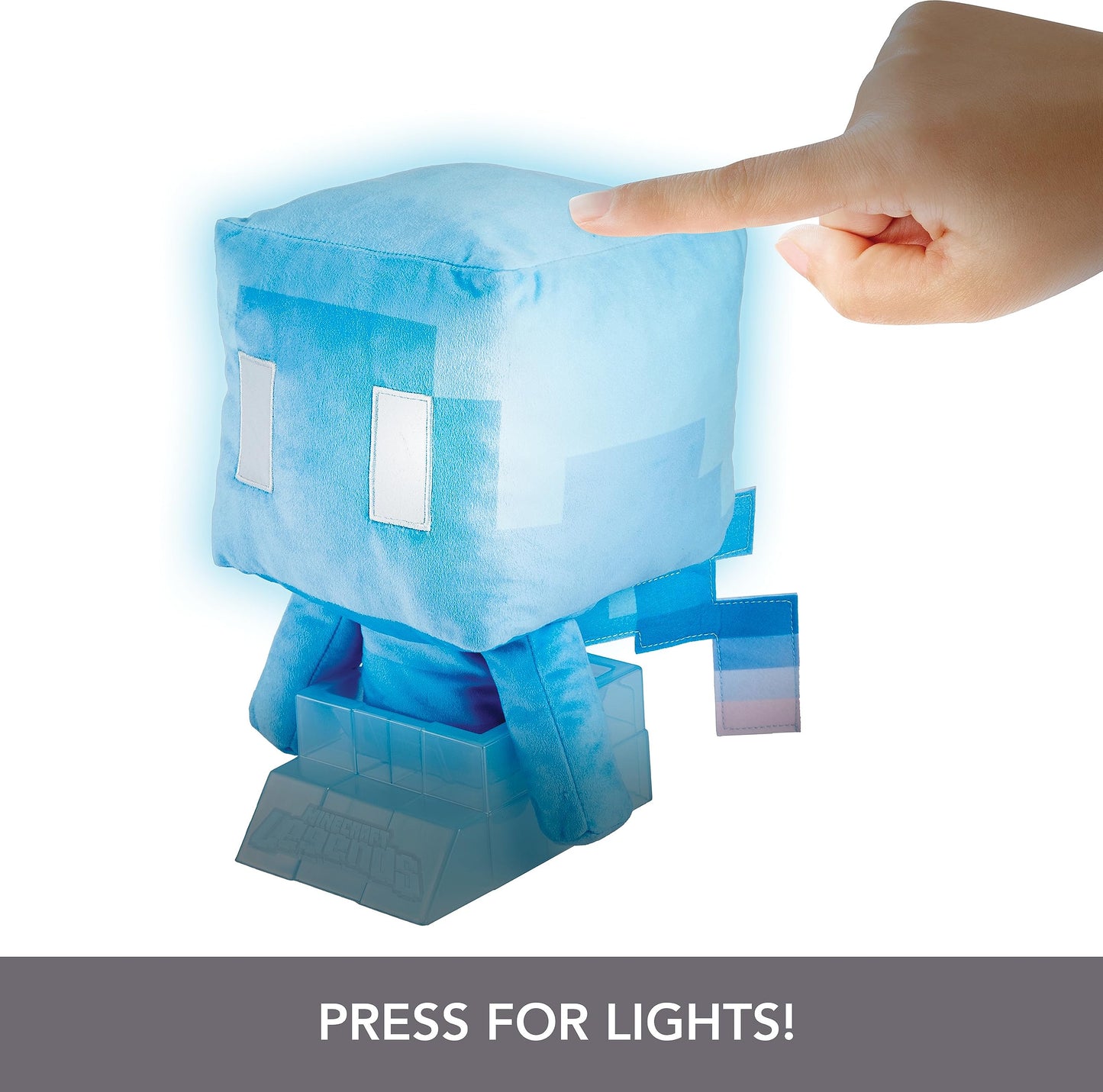 Mattel Minecraft Plush Allay with Lights, Sounds & Posable Wings, Includes Lamp Feature, Collectible Toy Inspired by The Video Game Character