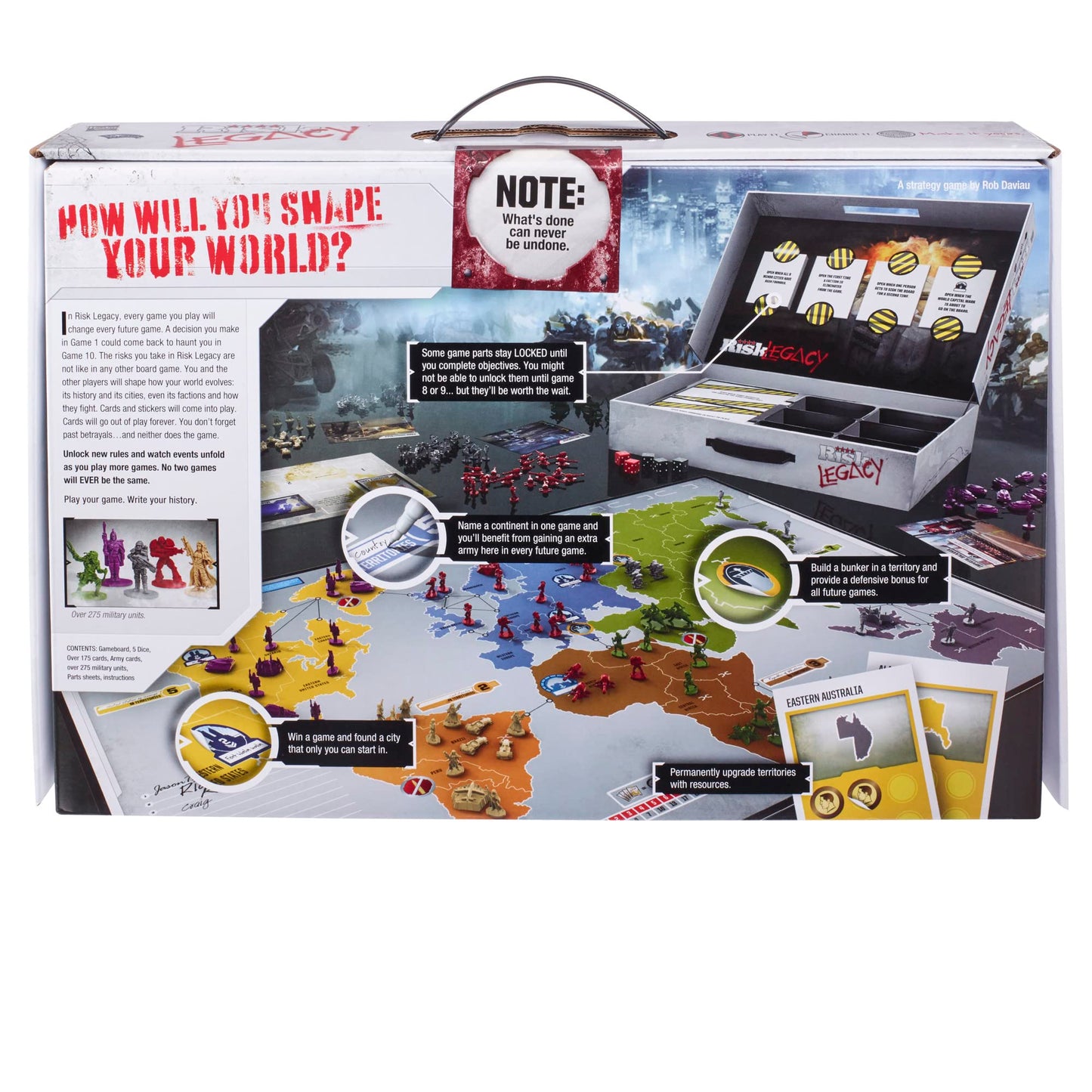 Hasbro Gaming Avalon Hill Risk Legacy Strategy Tabletop Game, Immersive Narrative Game, Miniature Board Game, for 3-5 Players