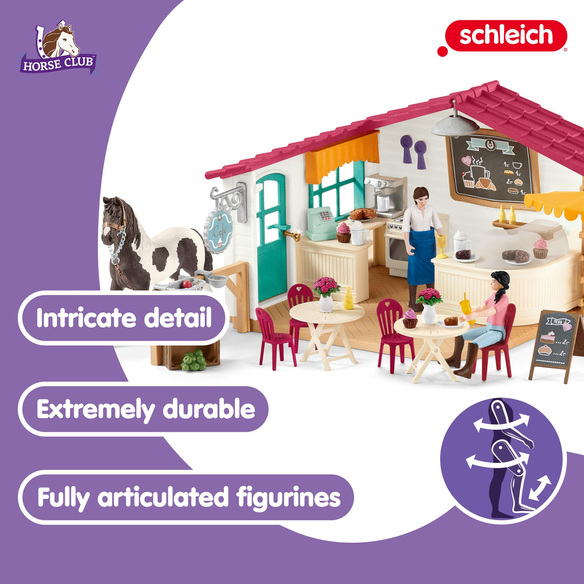 Schleich Horse Club Rider Café 97 Piece Playset