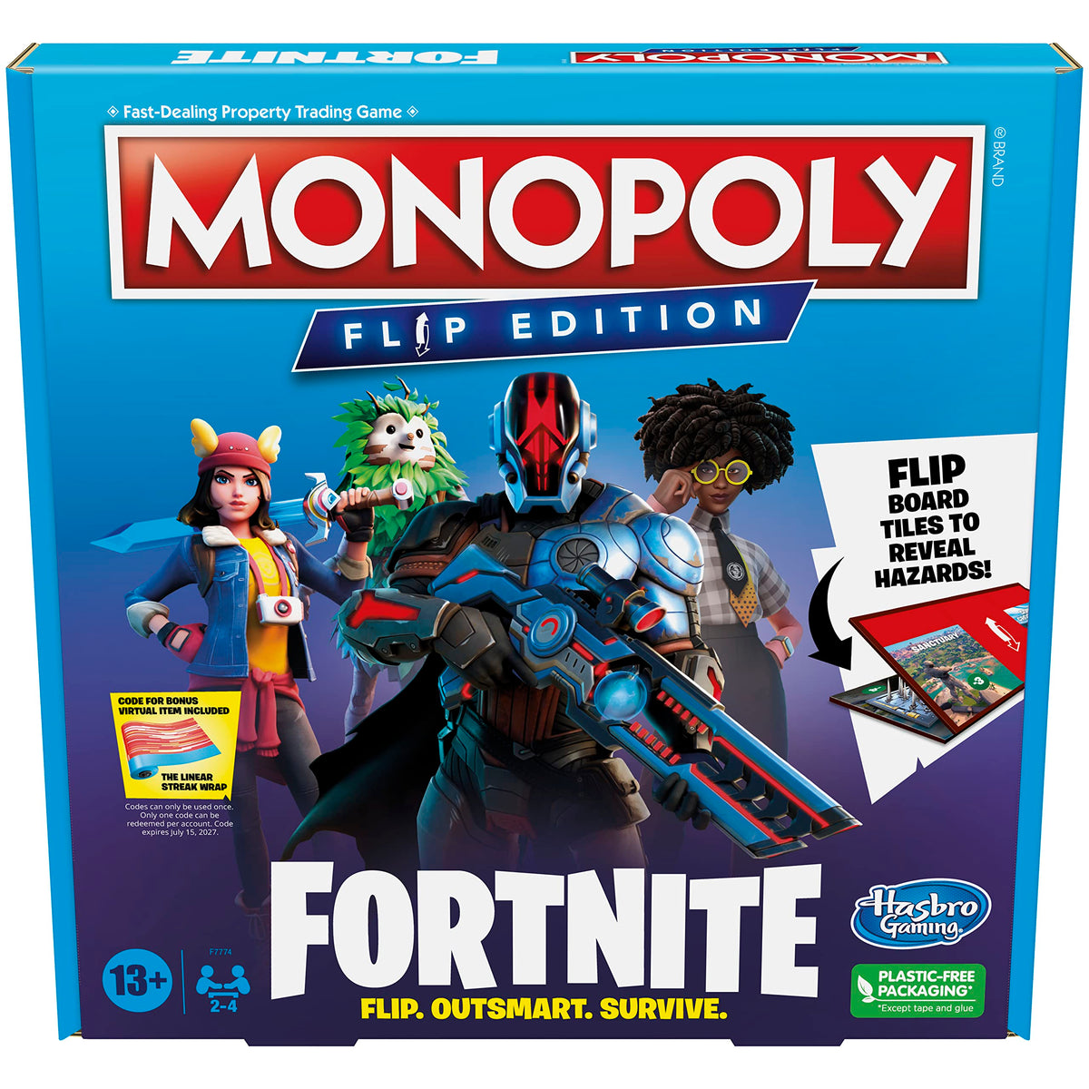 Hasbro Gaming Monopoly Flip Edition Fortnite Board Game