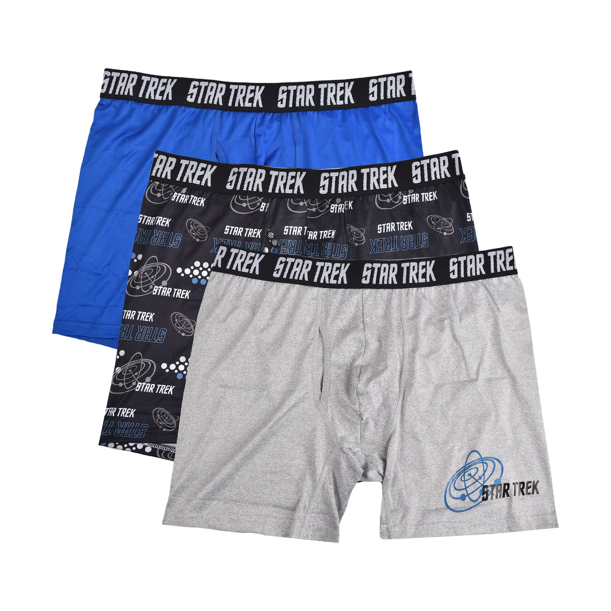 Star Trek Men's 3-Pack Comfort Boxer Brief, Small