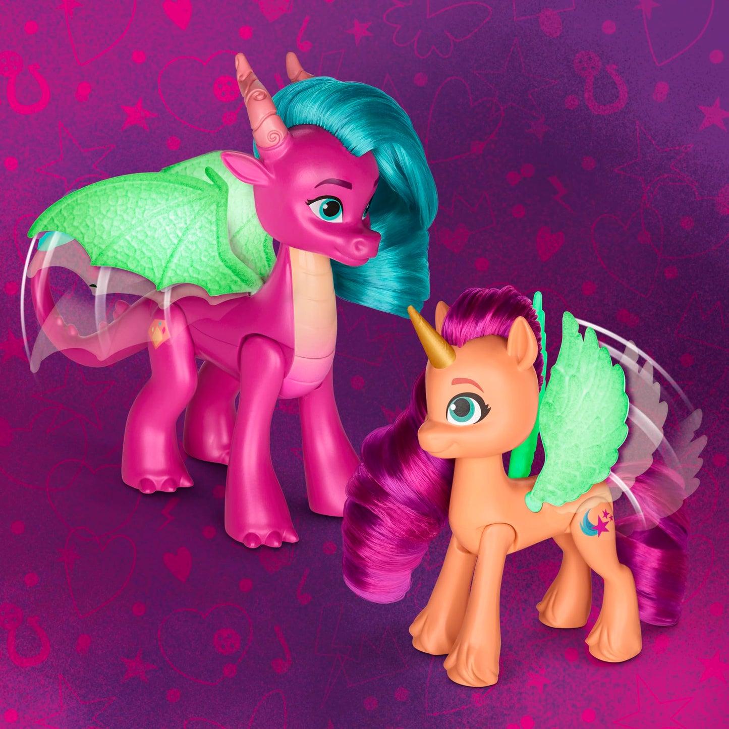 My Little Pony: Tell Your Tale Dragon Light Reveal, 3 Glow in The Dark Dolls, 3-Inch Scale Toys for Girls and Boys Ages 4+