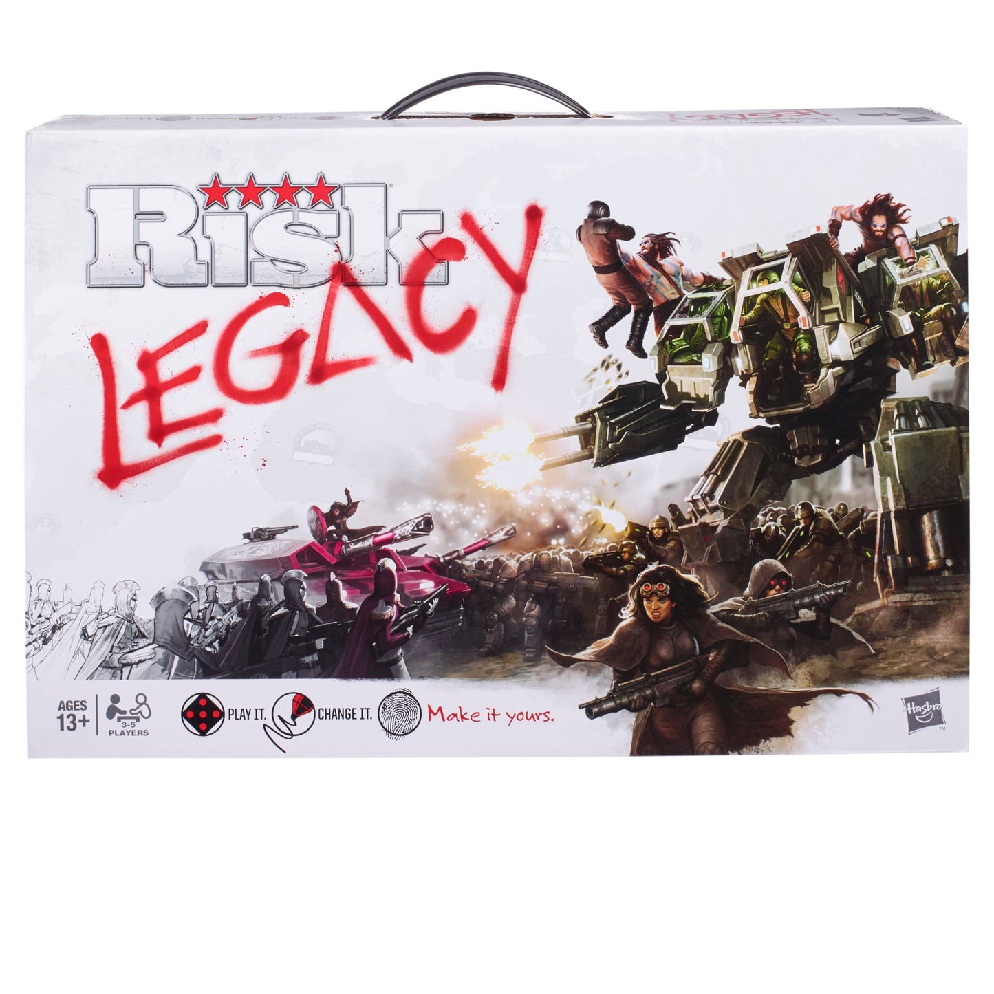 Hasbro Gaming Avalon Hill Risk Legacy Strategy Tabletop Game, Immersive Narrative Game, Miniature Board Game, for 3-5 Players