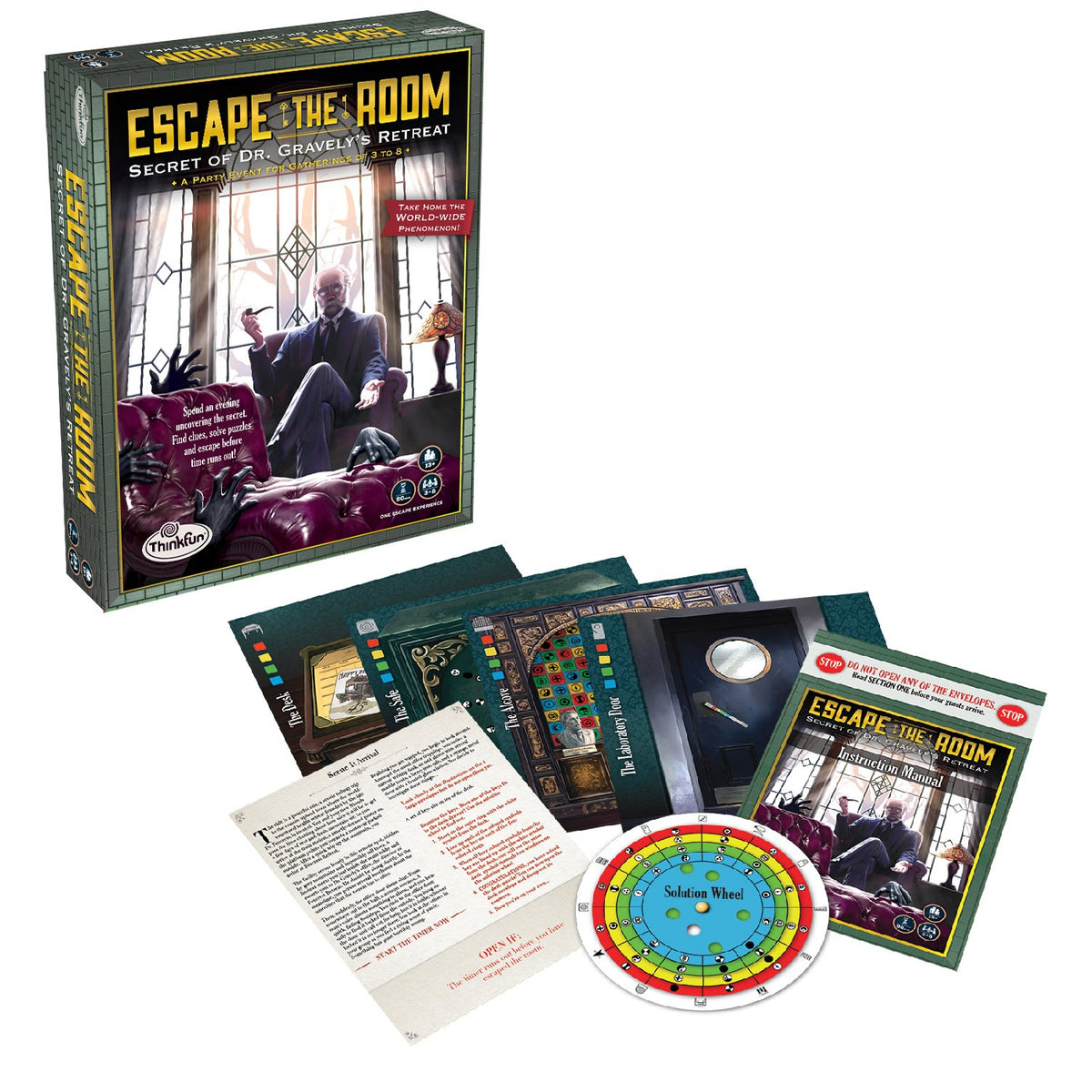 ThinkFun Escape The Room Secret of Dr. Gravely's Retreat