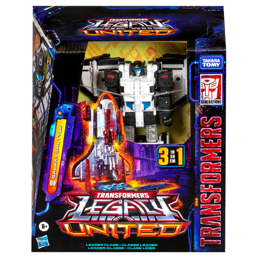 Transformers Legacy United Leader Class Galaxy Shuttle, 7.5-inch Converting Action Figure, for Boys and Girls Ages 8+