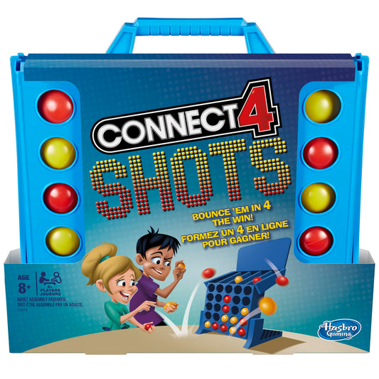 Hasbro Gaming Connect 4 Shots Board Game Activity for Kids Ages 8+, Active Games for Families, 2 Player Game