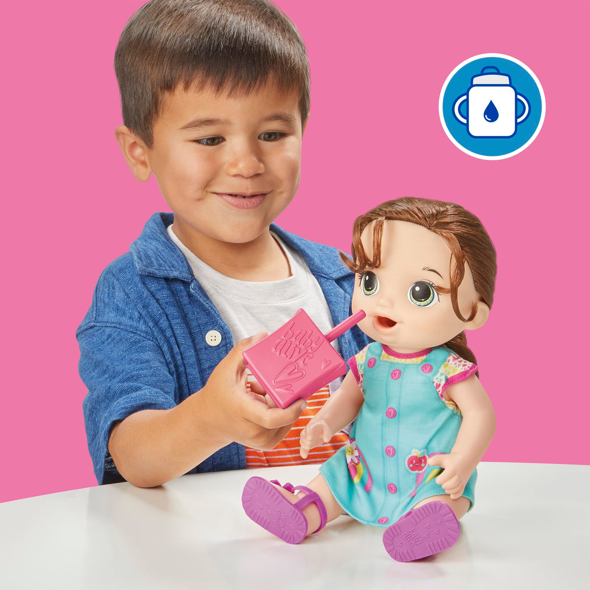 Baby Alive Time for School Baby Doll Set - 12", Brown Hair (Exclusive)