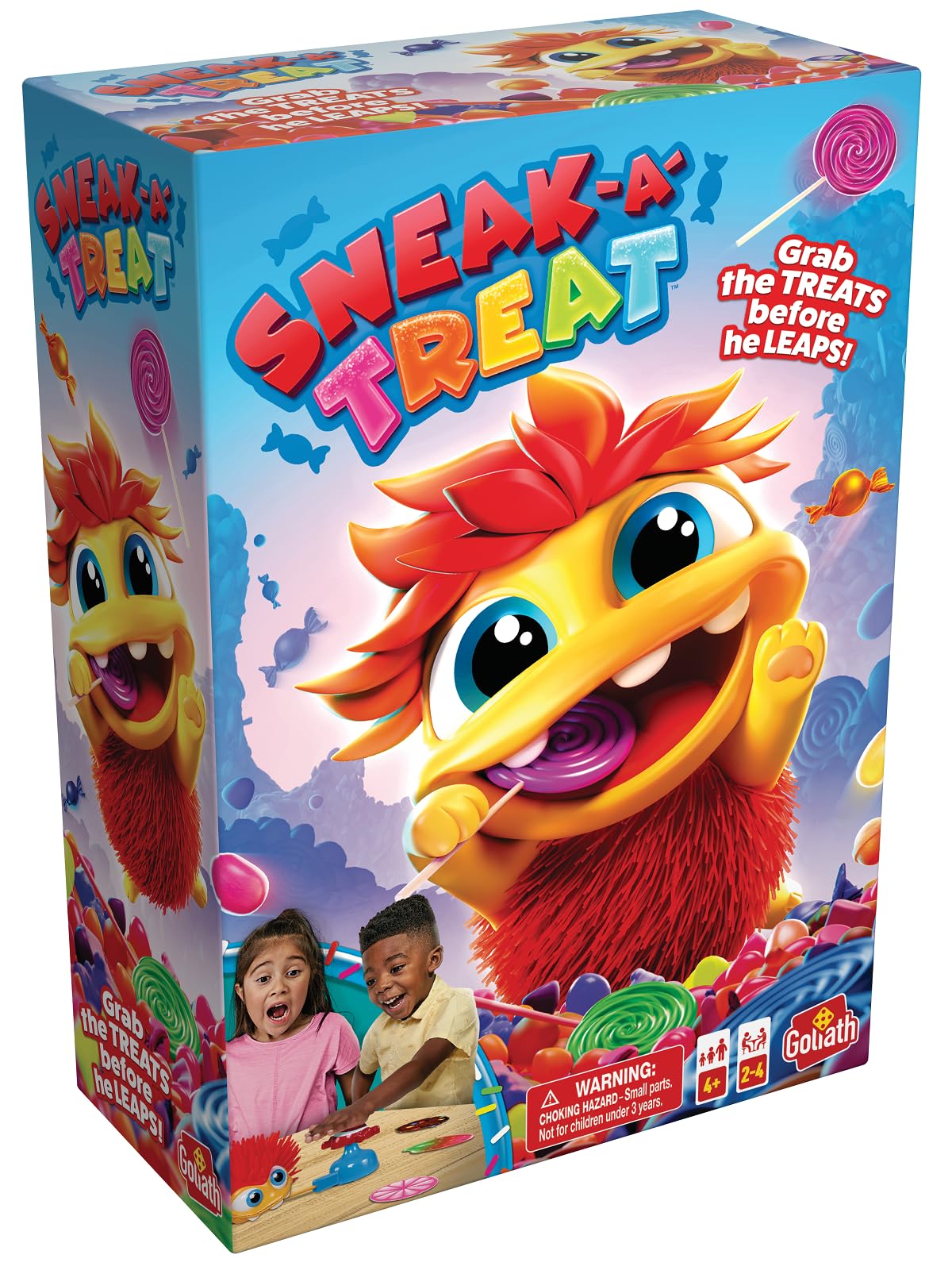 Goliath Sneak-A-Treat Game - Grab The Treats Before The Candy Critter Leaps! - Preschool Game, Ages 4 and Up, 2-4 Players
