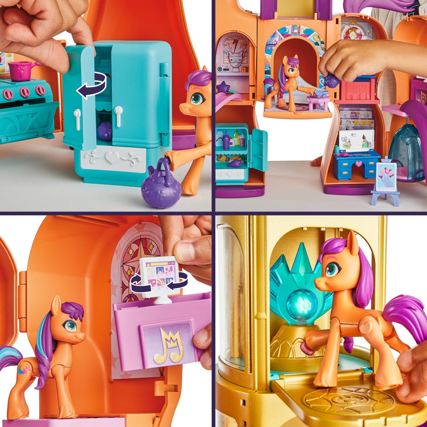 My Little Pony Toys, Sunny's Playset Reveal, 25-Inch-Tall Transforming Doll Playsets