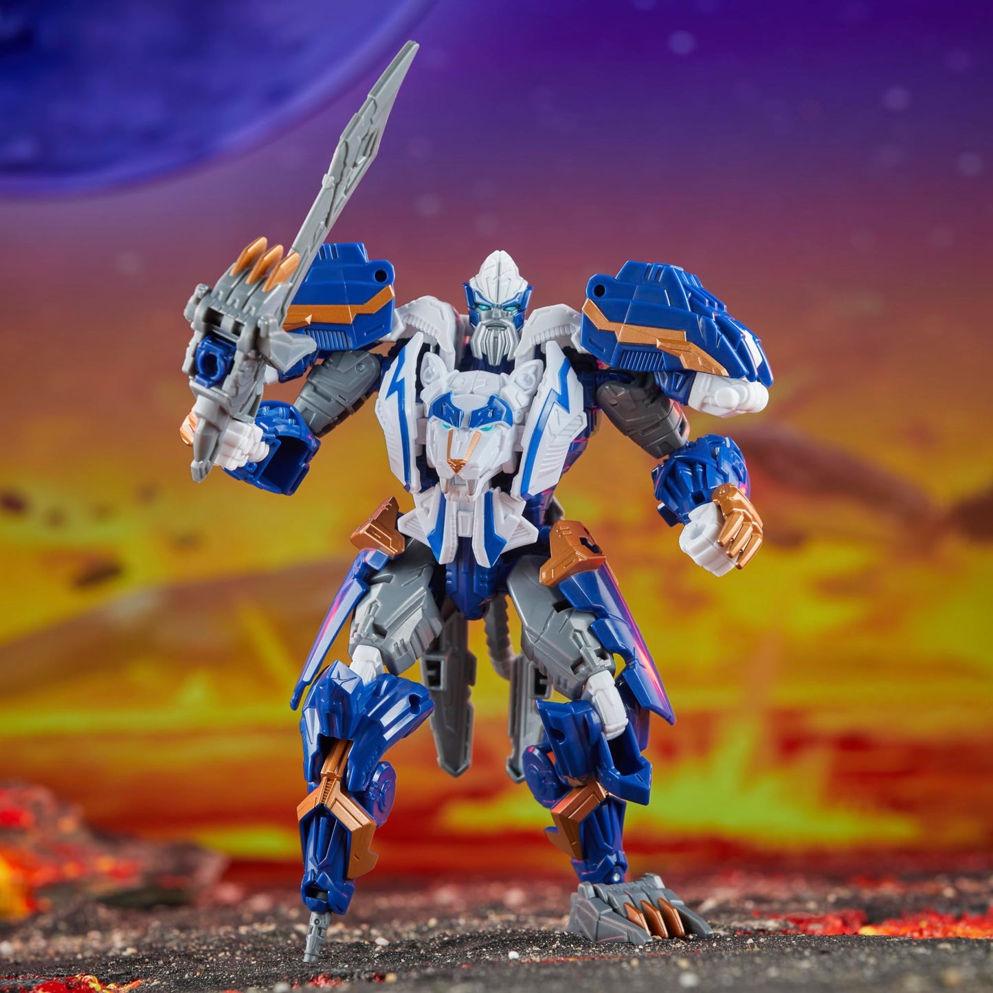 Transformers Legacy United Voyager Class Prime Universe Thundertron, 7-Inch Converting Action Figure, 8+
