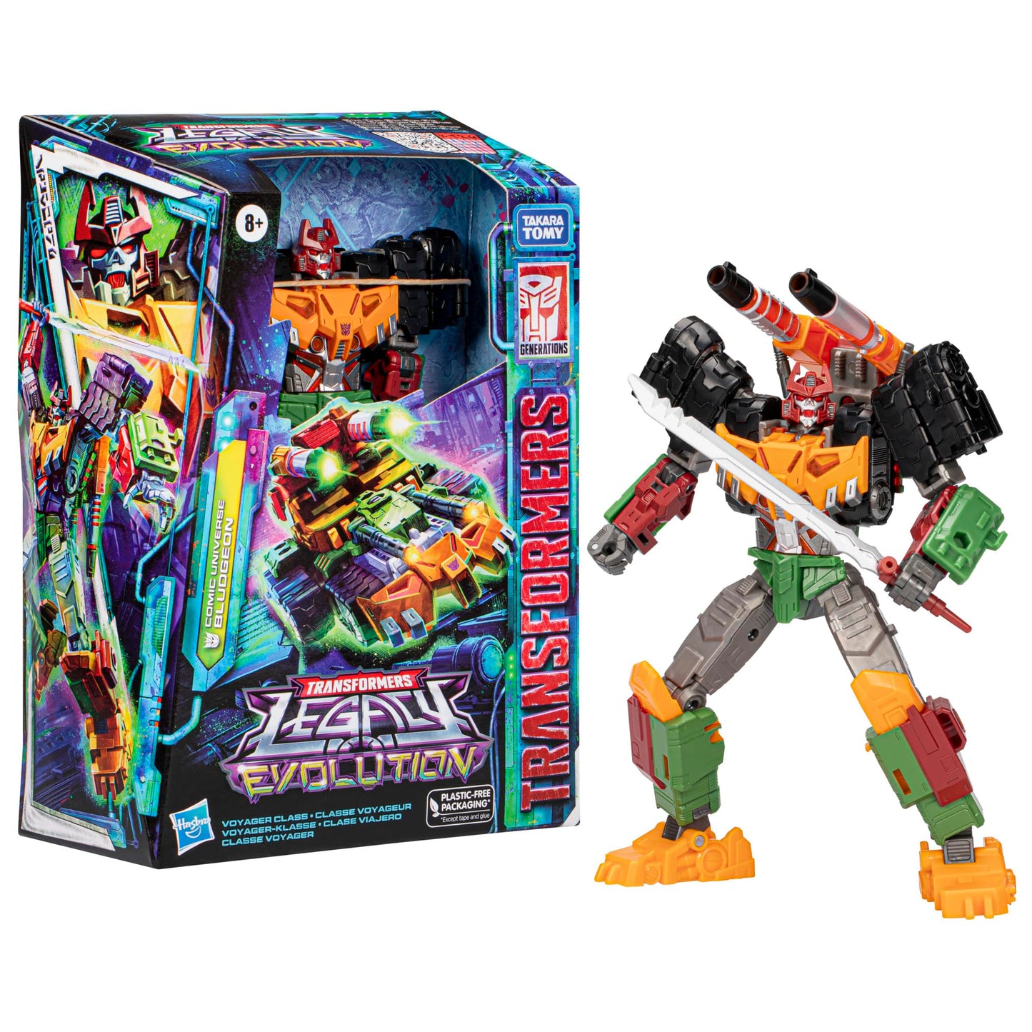 Transformers Toys Legacy Evolution Voyager Class Comic Universe Bludgeon Toy, 7-inch, Action Figure for Boys and Girls Ages 8 and Up