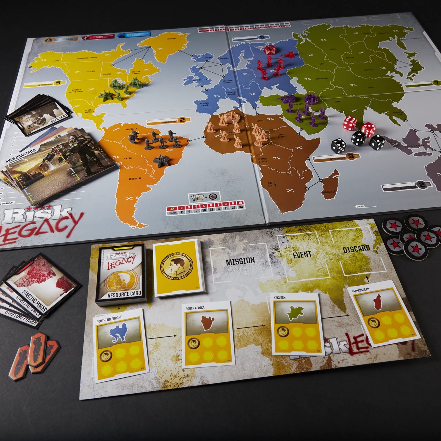 Hasbro Gaming Avalon Hill Risk Legacy Strategy Tabletop Game, Immersive Narrative Game, Miniature Board Game, for 3-5 Players