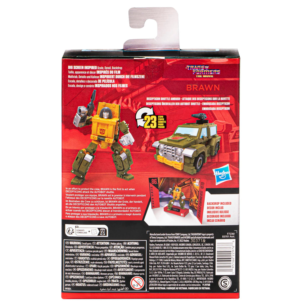 Transformers Studio Series Deluxe The Movie Brawn 4.5-inch Action Figure