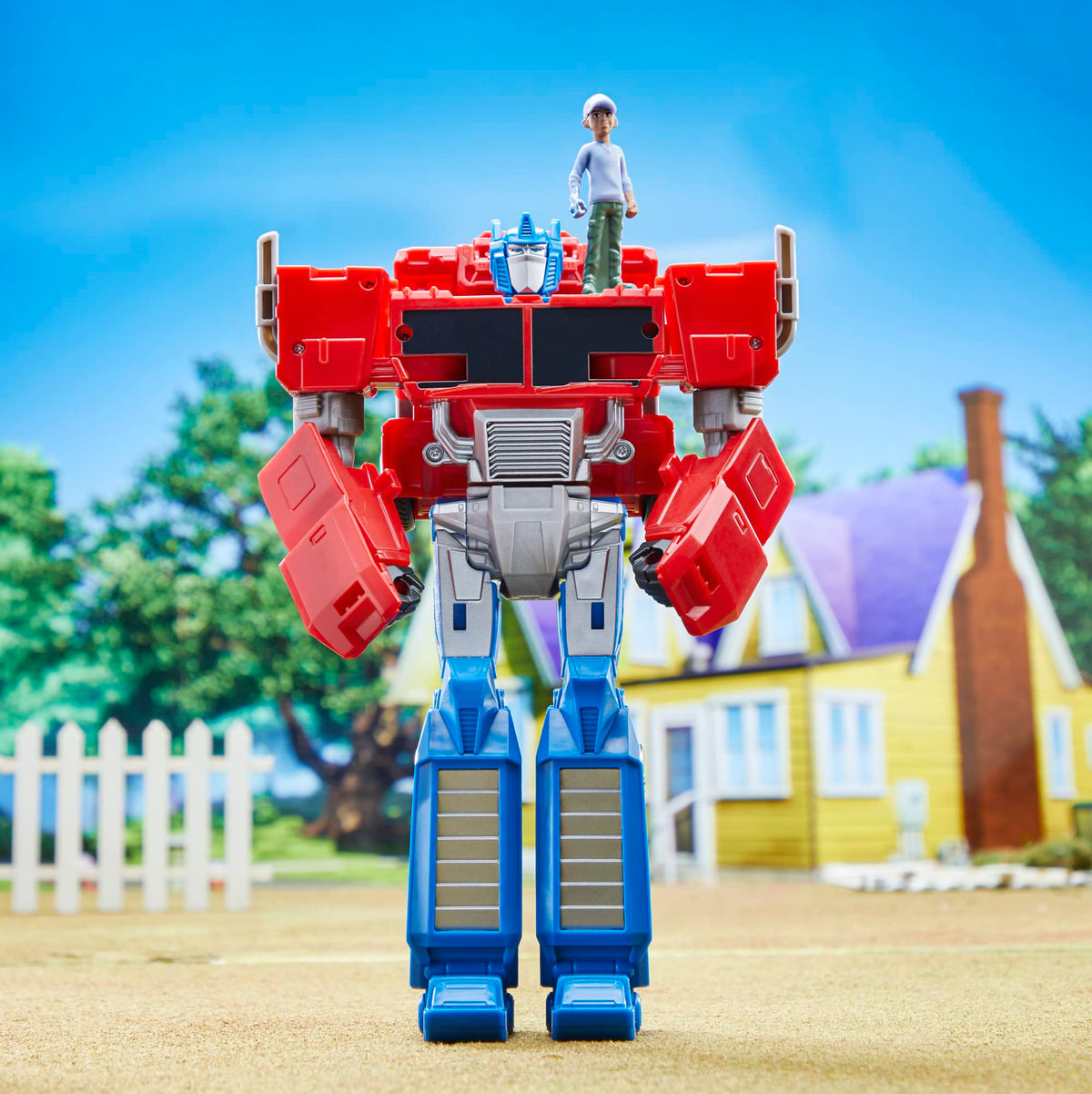 Transformers EarthSpark Spin Changer Optimus Prime 8-inch Action Figure