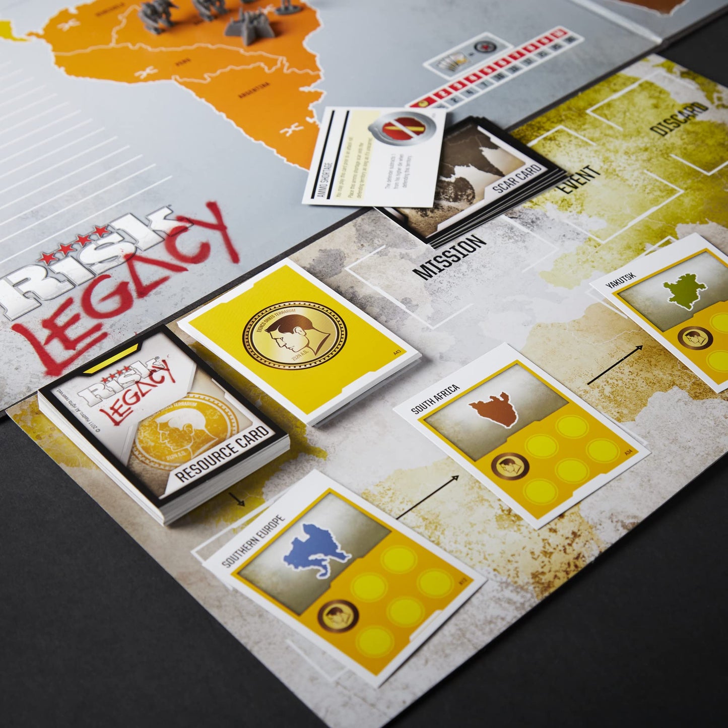 Hasbro Gaming Avalon Hill Risk Legacy Strategy Tabletop Game, Immersive Narrative Game, Miniature Board Game, for 3-5 Players