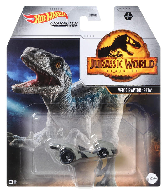 Hot Wheels Jurassic World Dominion Velociraptor Beta 4/6 Character Cars