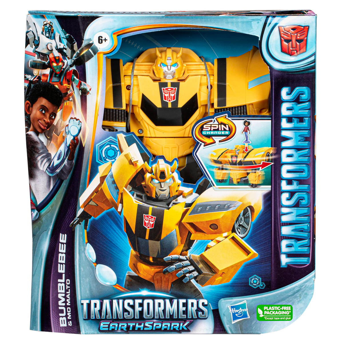 Transformers EarthSpark Spin Changer Bumblebee 8-inch Action Figure