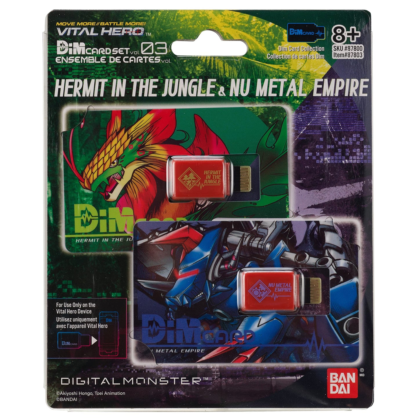 Bandai Namco - Digimon - Vital Hero DIM Card Pack (Hermit in The Jungle & Nu Metal Empire)