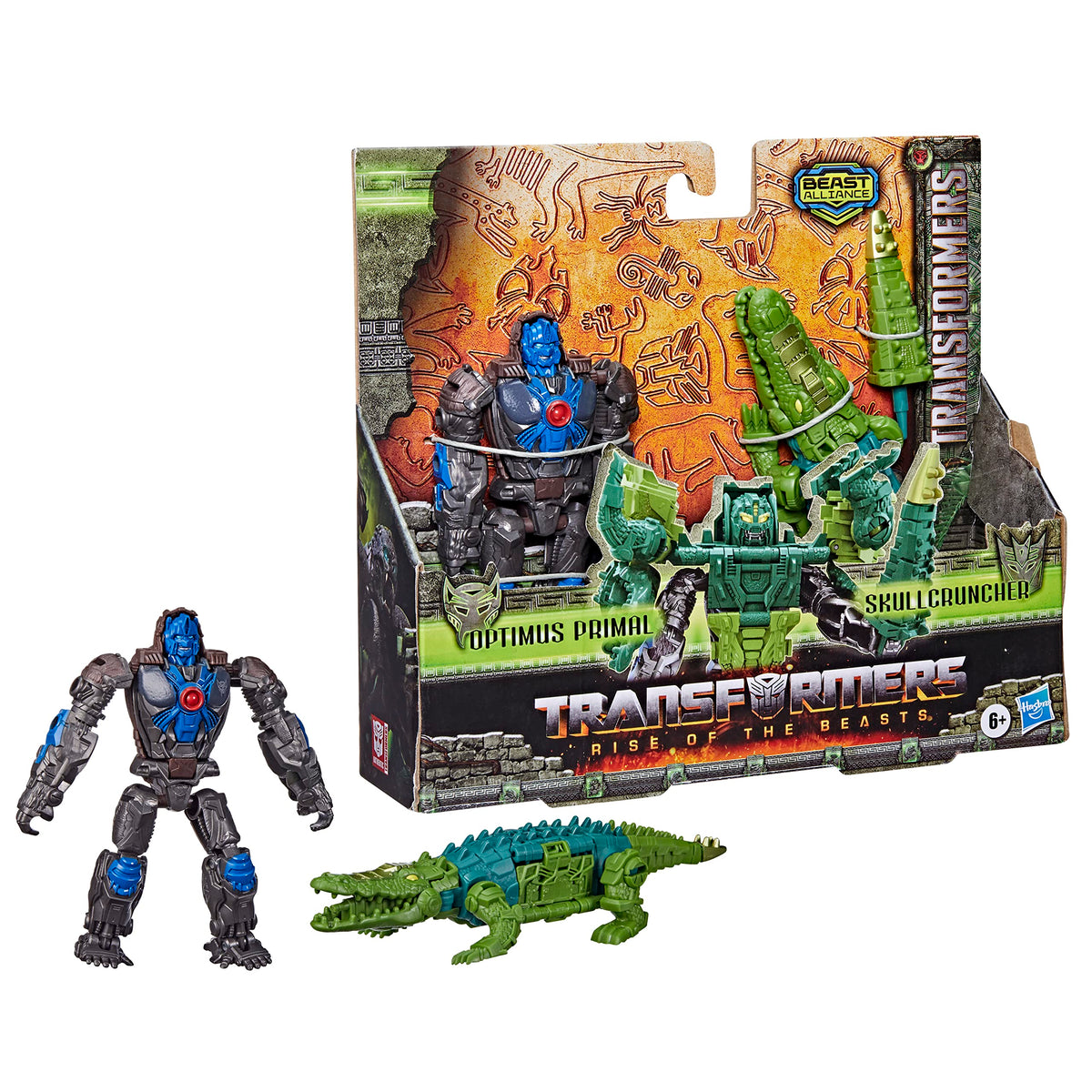 Transformers Rise of the Beasts Optimus Primal & Skullcruncher 2-Pack 5-inch