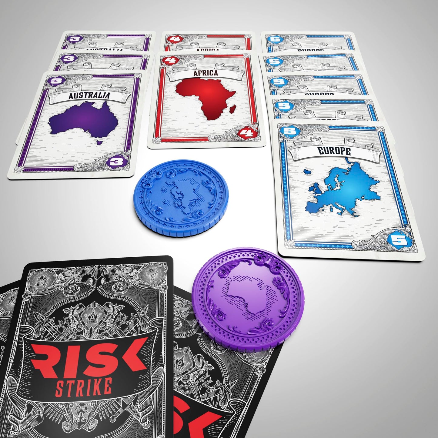 Hasbro Gaming Risk Strike Cards and Dice Game for Adults, Teens, and Kids, Quick-Playing Strategy Game, 2-5 Players, 20 Min. Average, Fun Summer Activities, Vacation Travel Essentials, Ages 10+