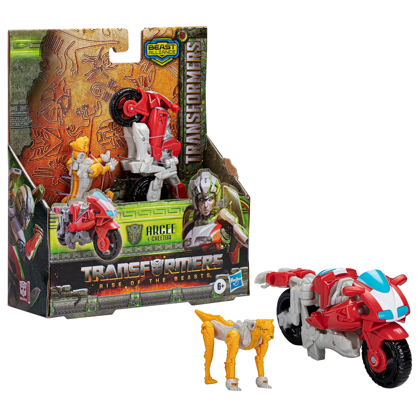 Transformers: Rise of the Beasts Movie Beast Alliance Beast Weaponizers 2-Pack Arcee & Cheetor Toys, Age 6 and Up, 5-inch