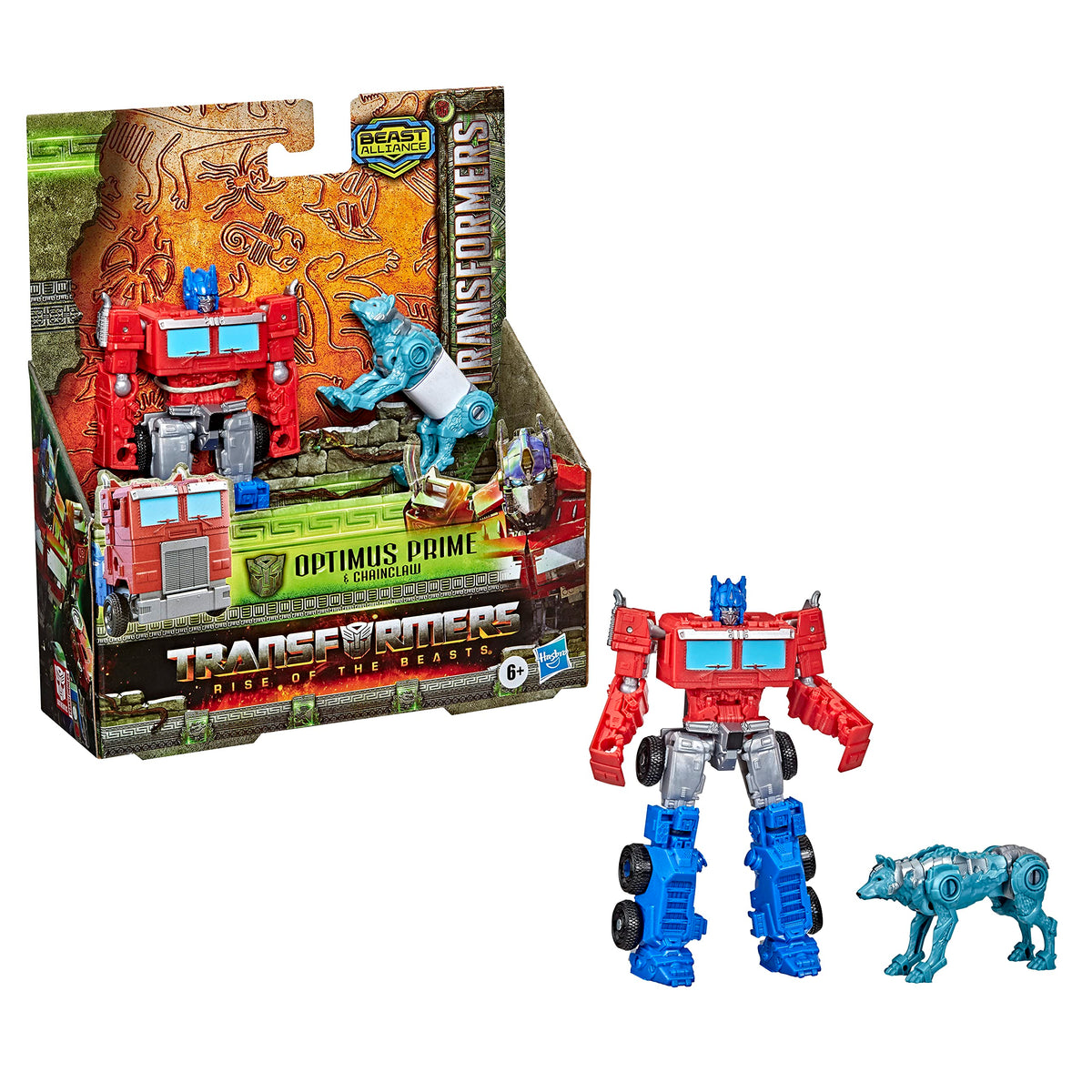 Transformers Rise of the Beasts Optimus Prime & Chainclaw 2-Pack 5-inch