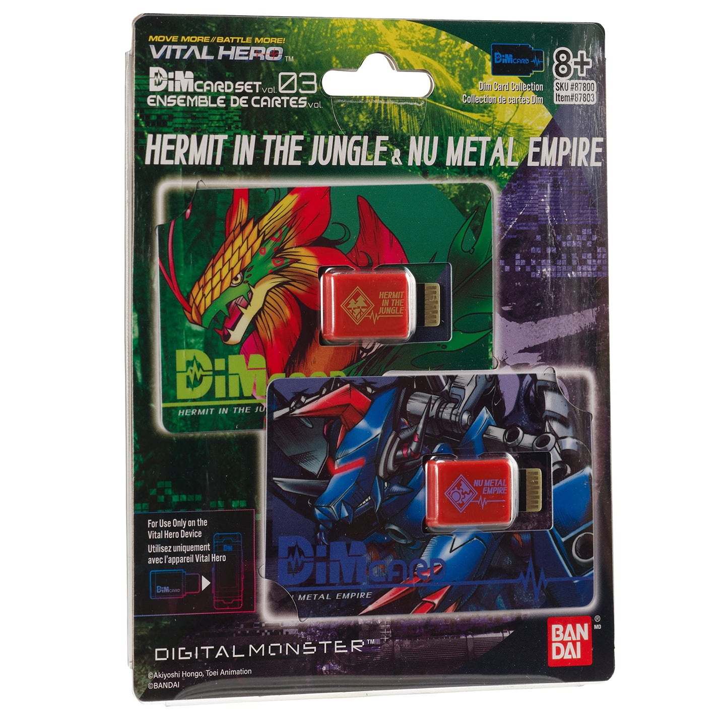 Bandai Namco - Digimon - Vital Hero DIM Card Pack (Hermit in The Jungle & Nu Metal Empire)