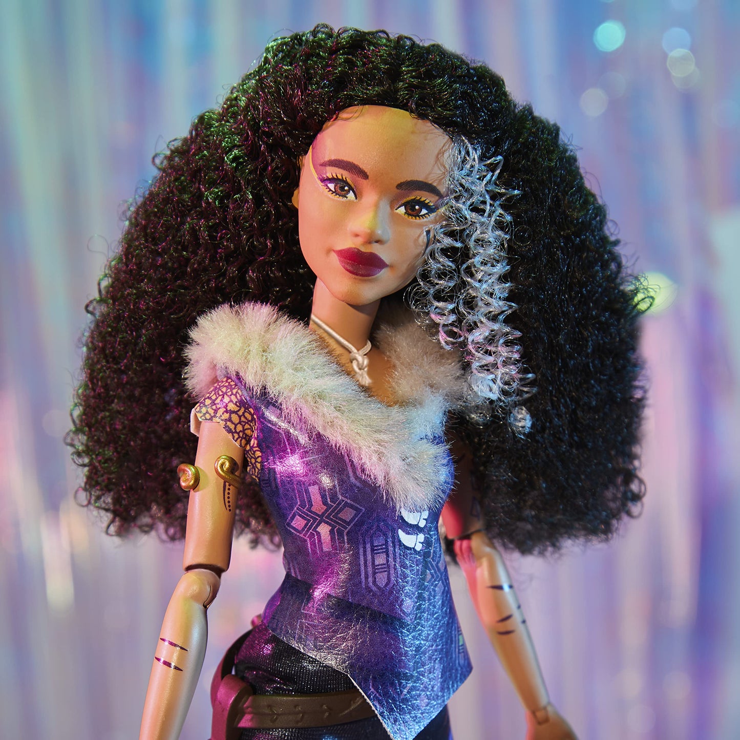 Disney Princess Zombies 3 Willa Fashion Doll - 12-Inch Doll with Curly Black Hair, Werewolf Outfit, Shoes, and Accessories