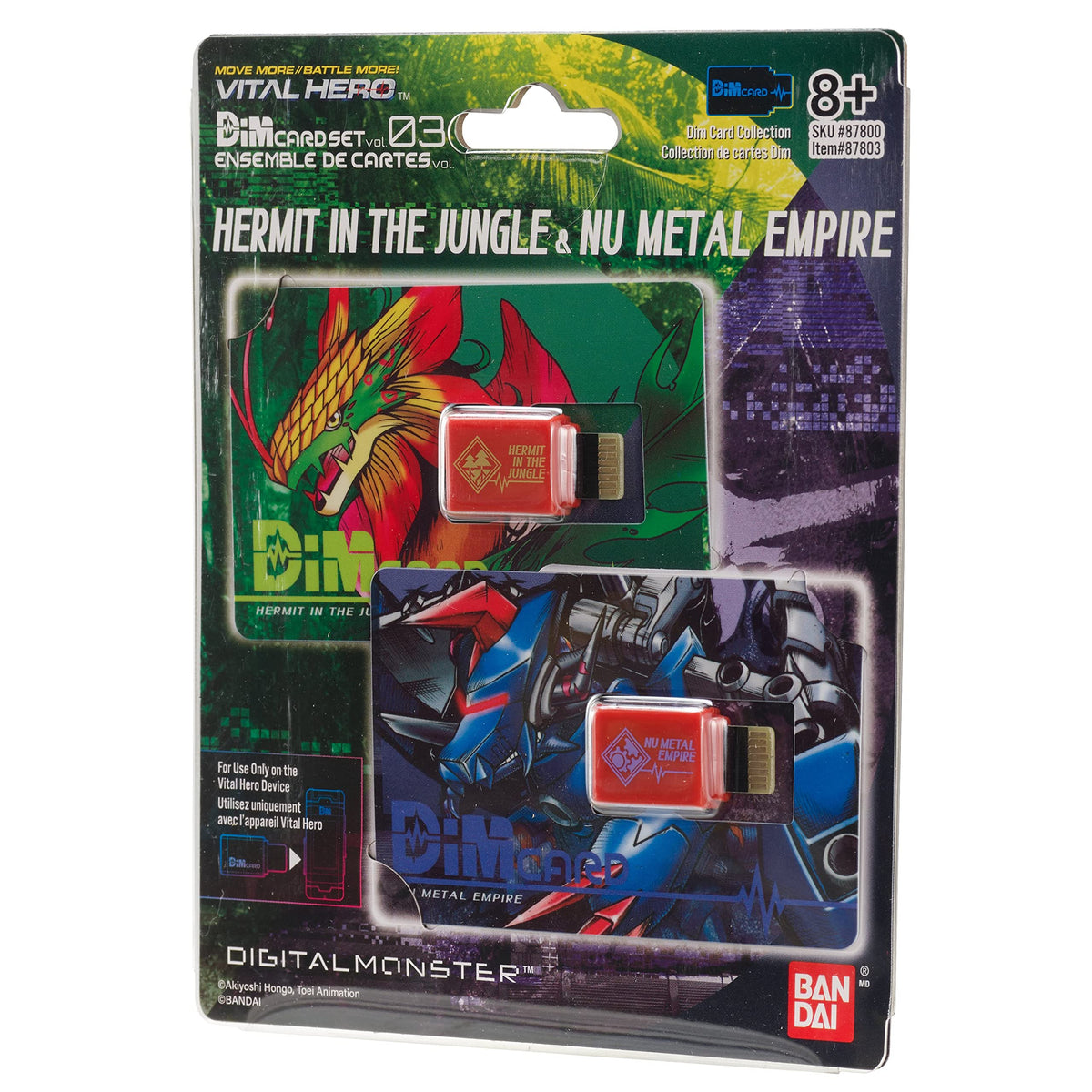 Digimon Vital Hero DIM Card Pack Hermit in The Jungle and Nu Metal Empire