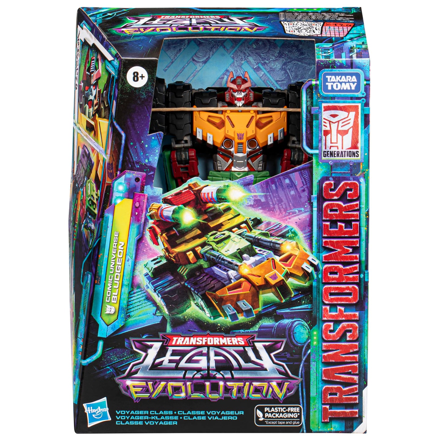 Transformers Toys Legacy Evolution Voyager Class Comic Universe Bludgeon Toy, 7-inch, Action Figure for Boys and Girls Ages 8 and Up