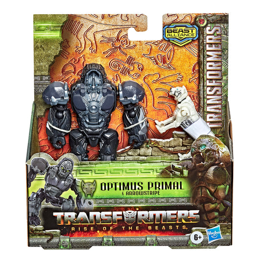 Transformers Optimus Primal and Arrowstripe Beast Weaponizer 2-Pack