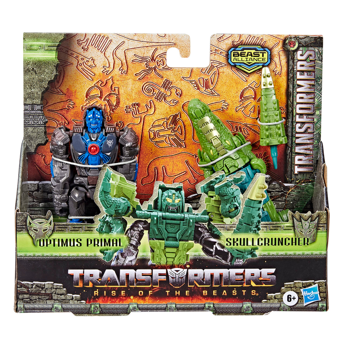 Transformers Rise of the Beasts Optimus Primal & Skullcruncher 2-Pack 5-inch