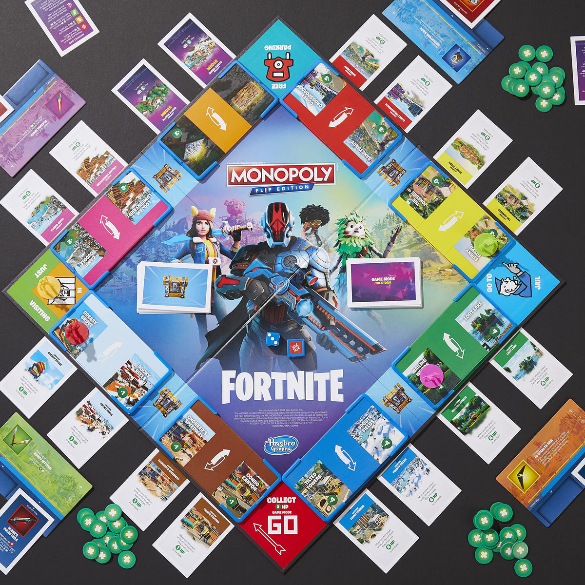 Hasbro Gaming Monopoly Flip Edition Fortnite Board Game