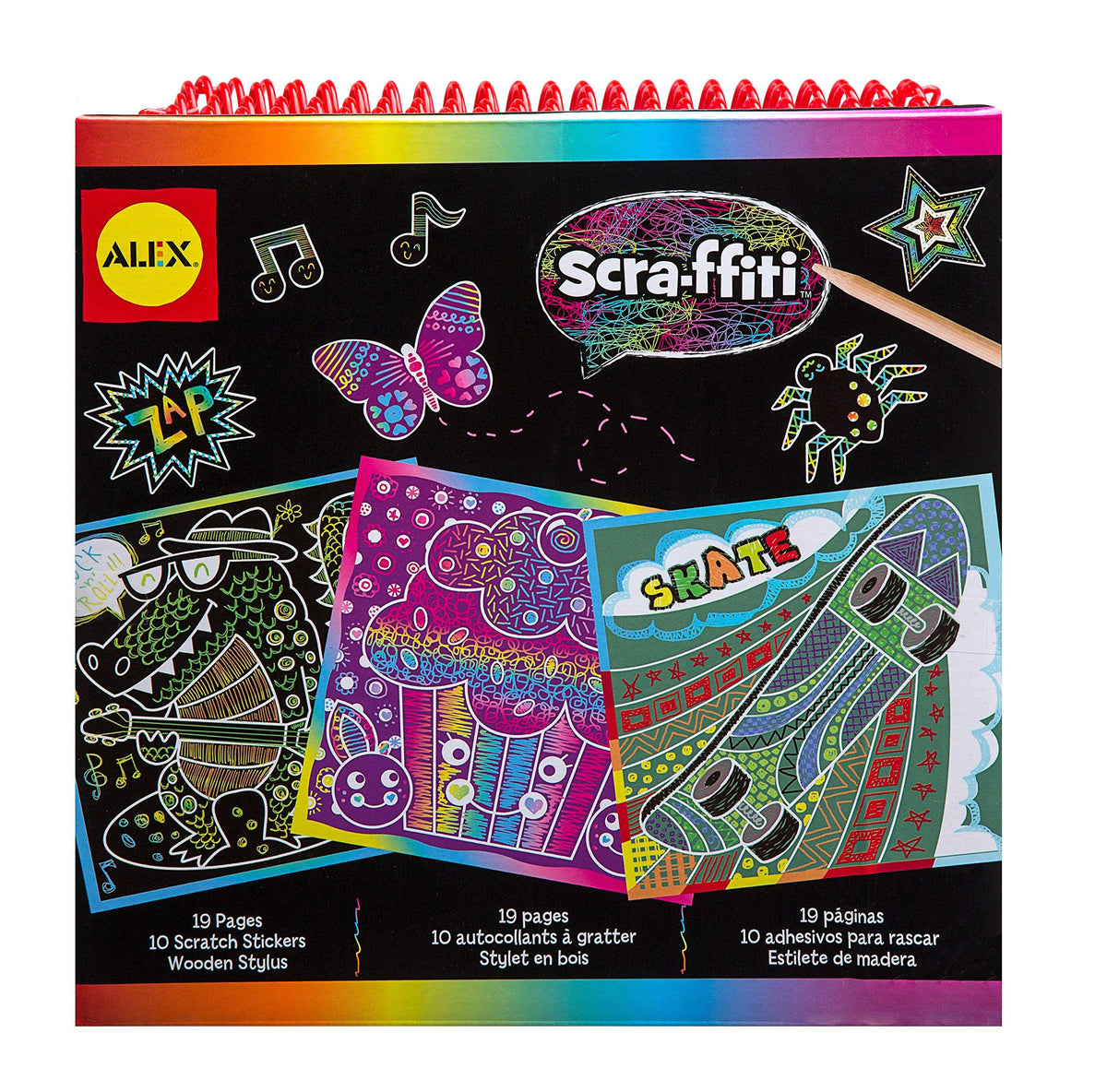 Alex So Cute Scra-ffiti Sketch Drawing Pad